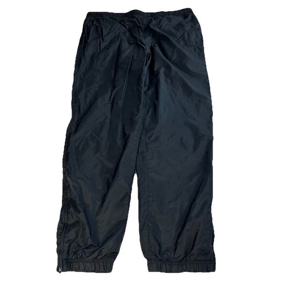 Vintage Nike Track Pant Mens Medium Y2K Windbreaker Nylon Jogger Black - Picture 1 of 12
